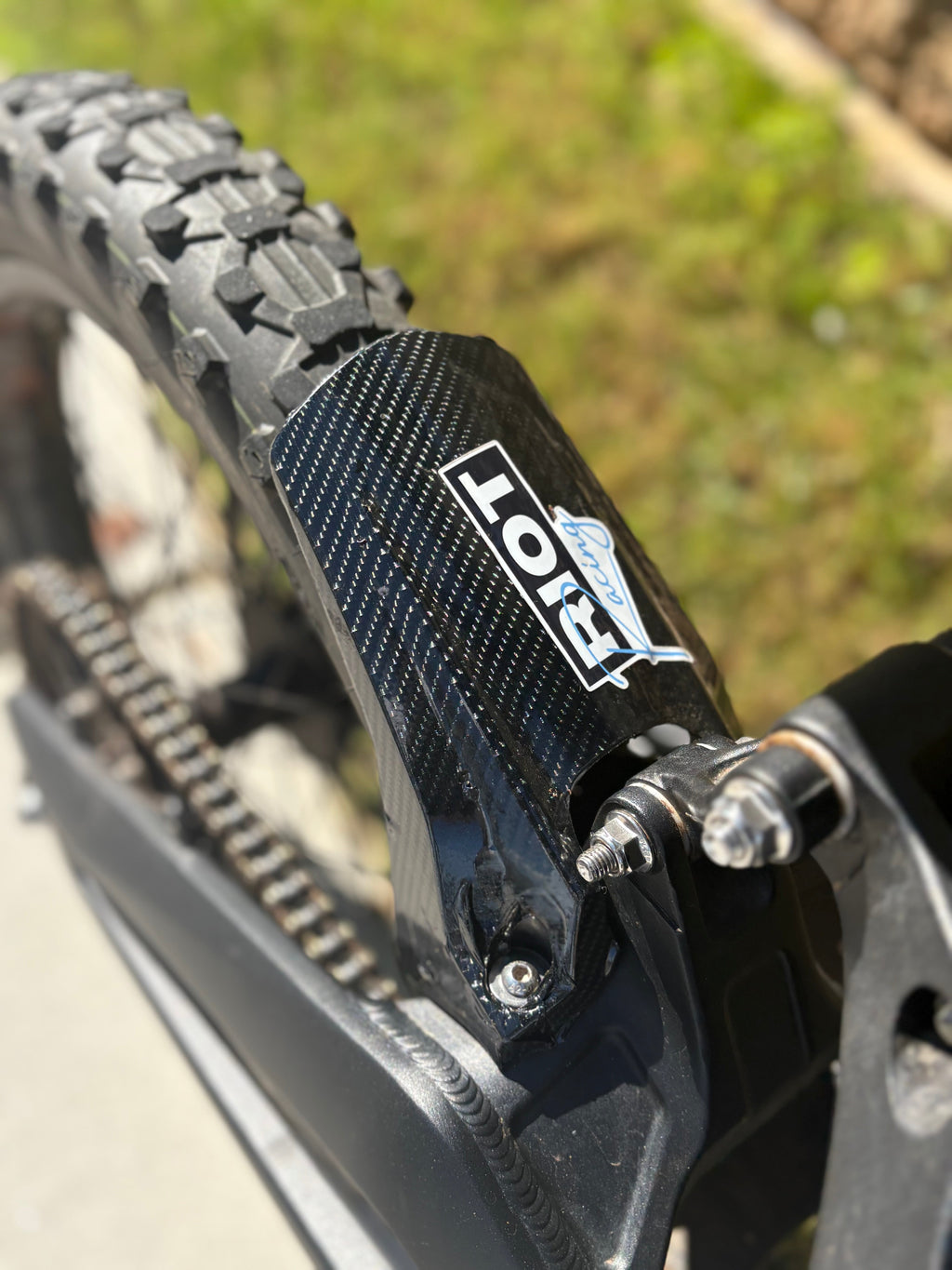 Talaria x3 Carbon fiber mud guard wrap