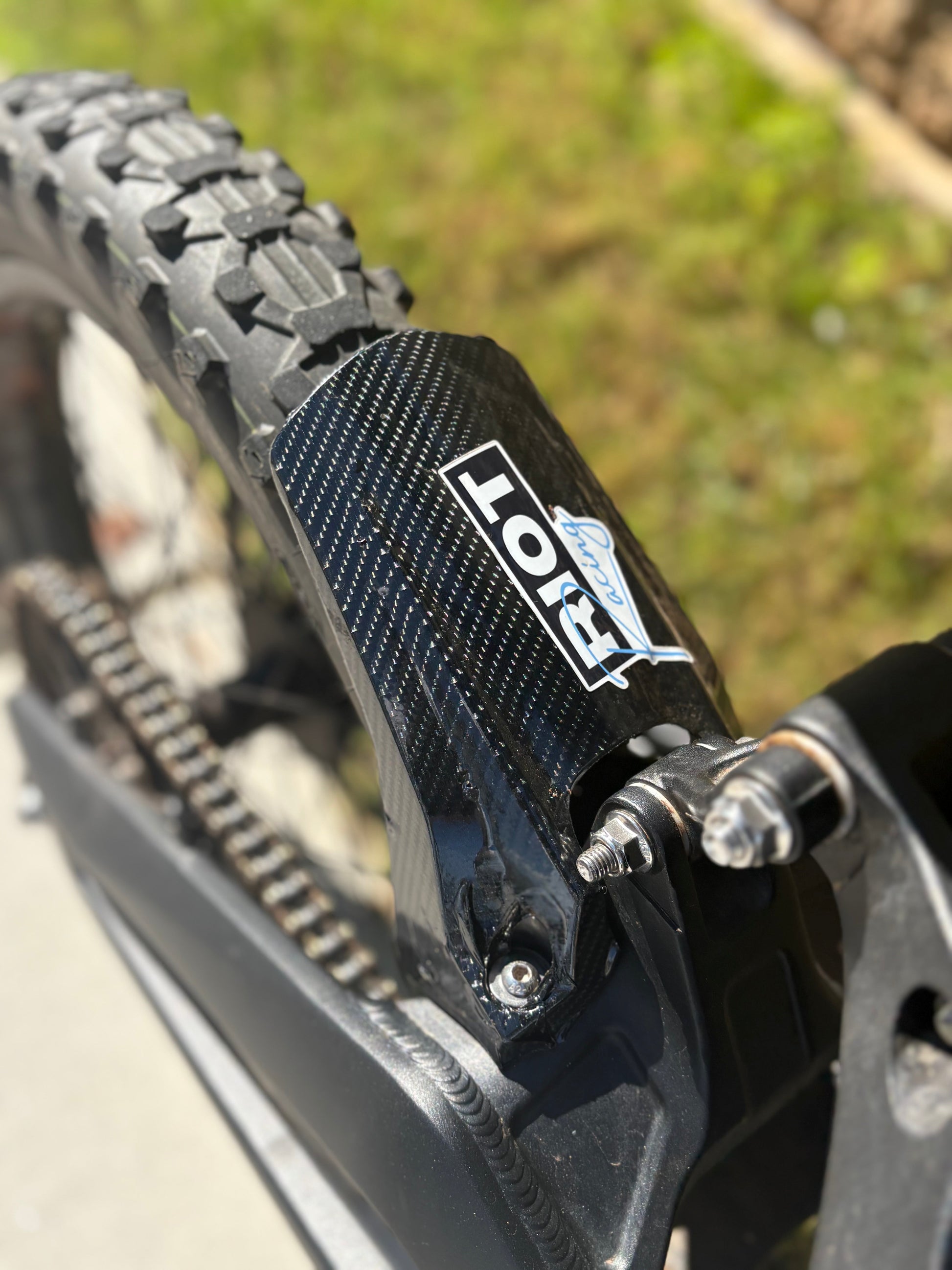 Talaria x3 Carbon fiber mud guard wrap