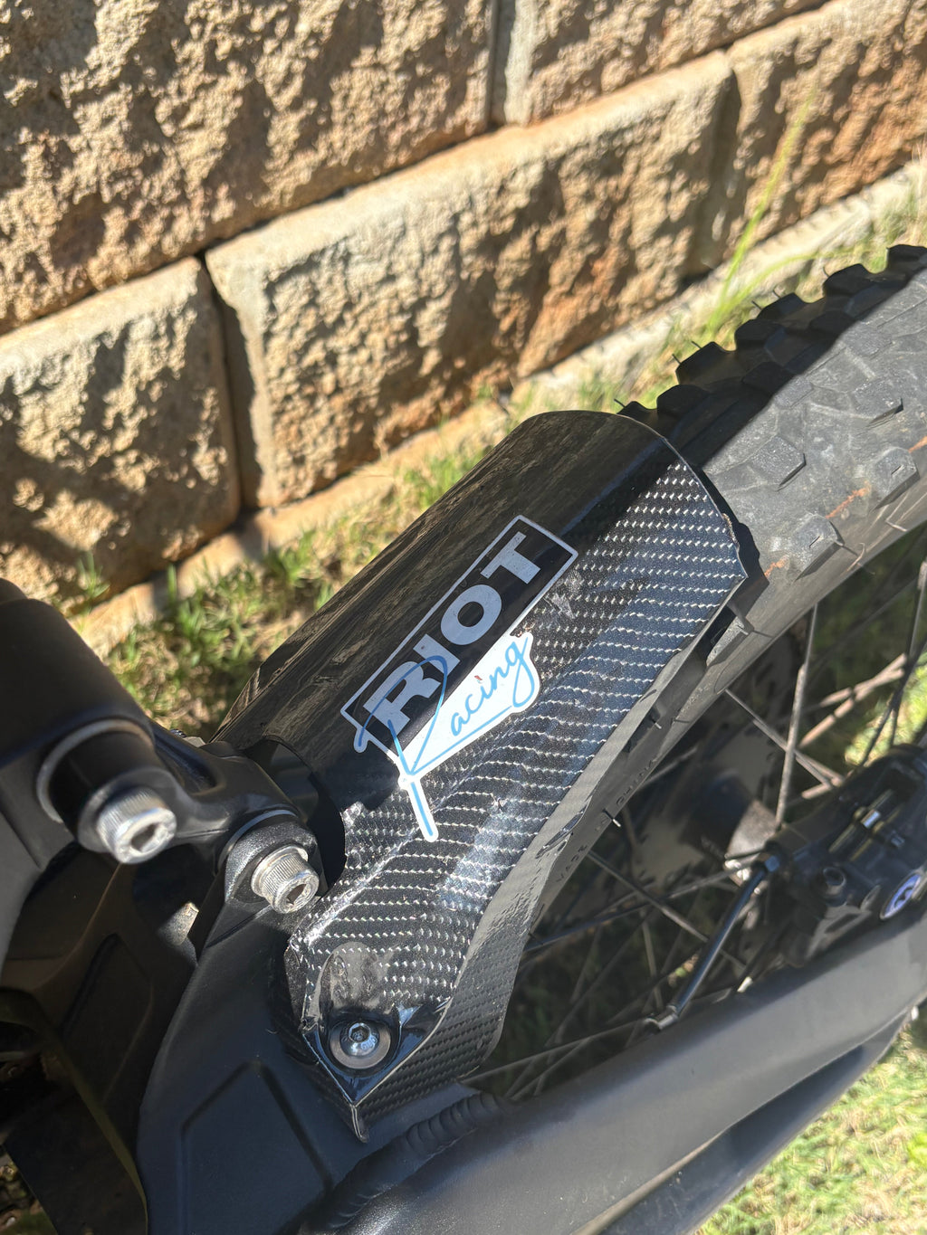 Talaria x3 Carbon fiber mud guard wrap