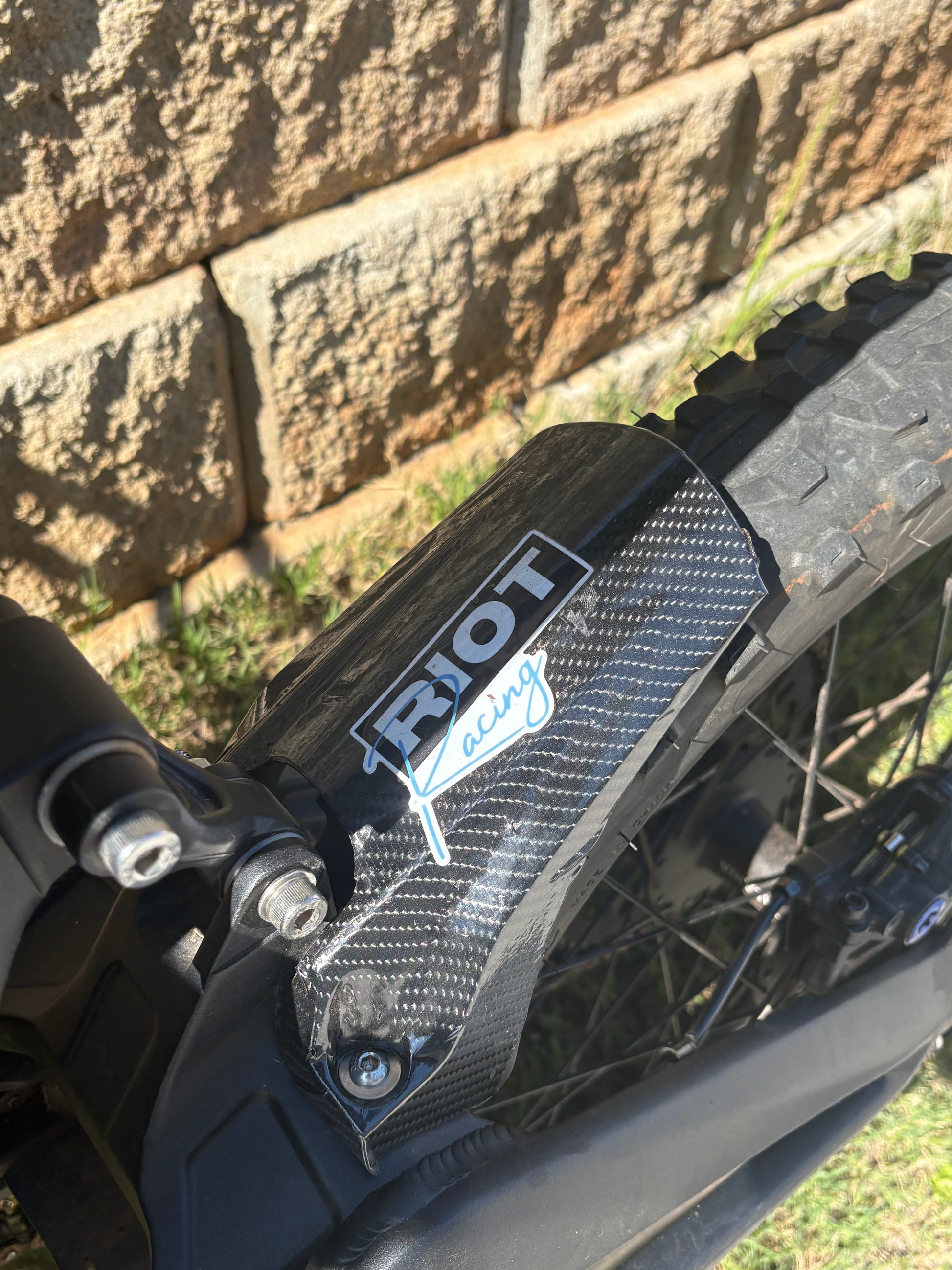 Talaria x3 Carbon fiber mud guard wrap