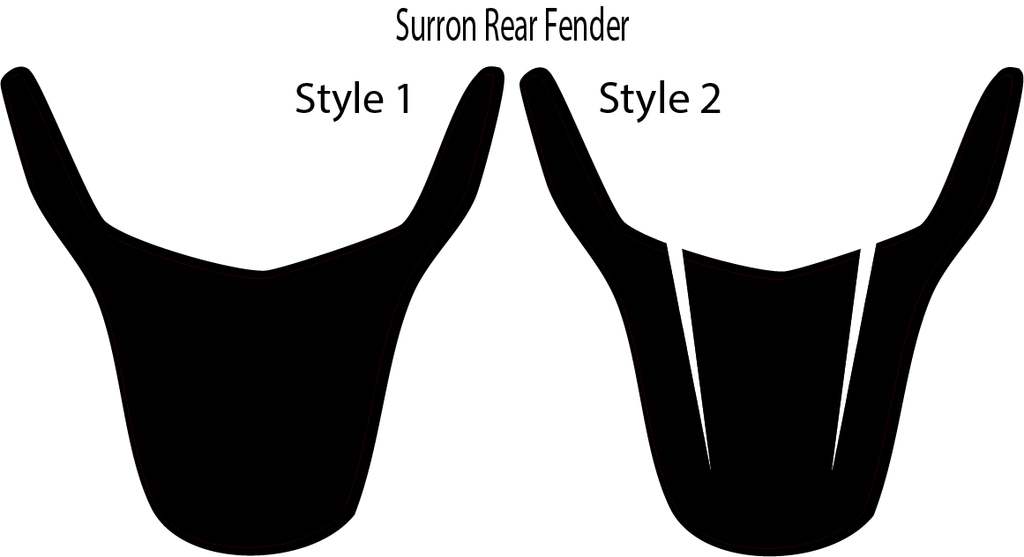 Surrron rear fender decal