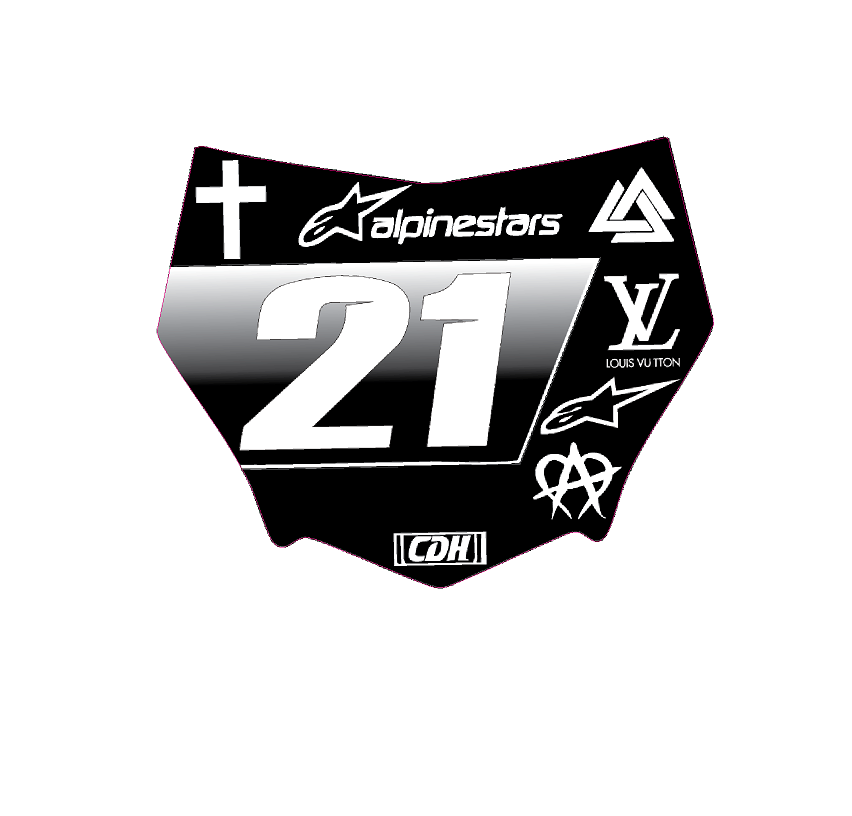 Custom MOTOCUTZ Plate Decal (PLS LOOK AT DESCRIPTION