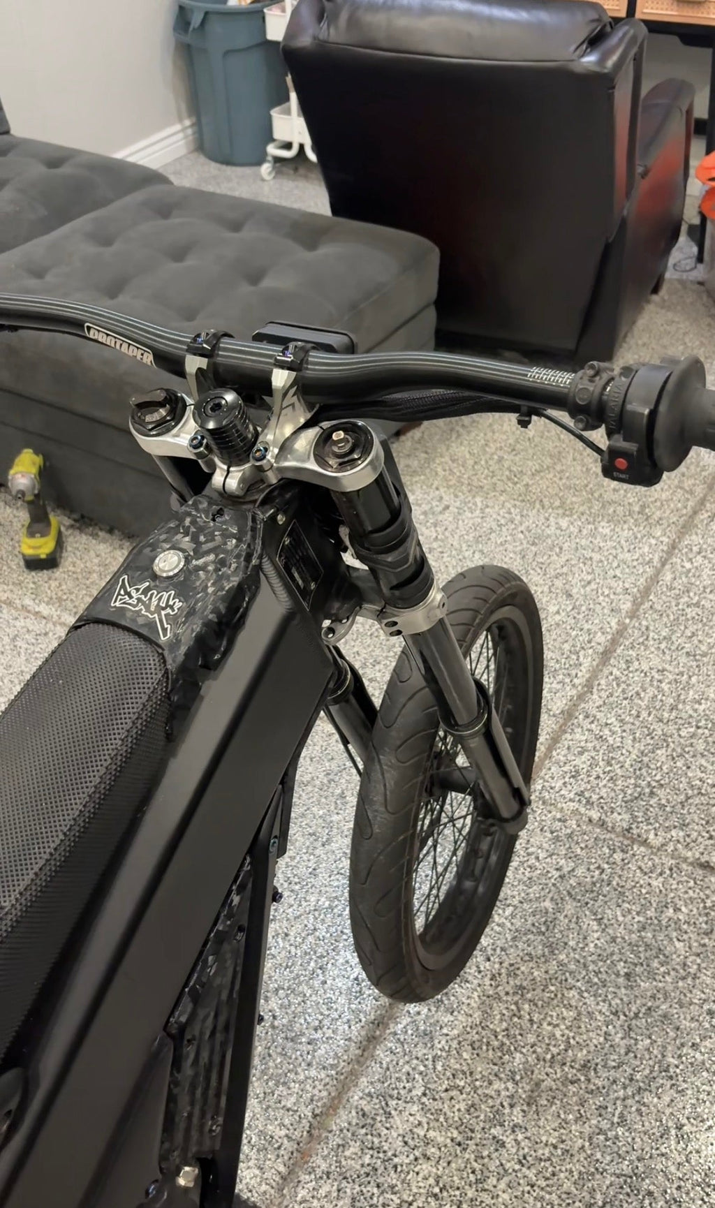 Ultra Black Glossy Fork Wrap