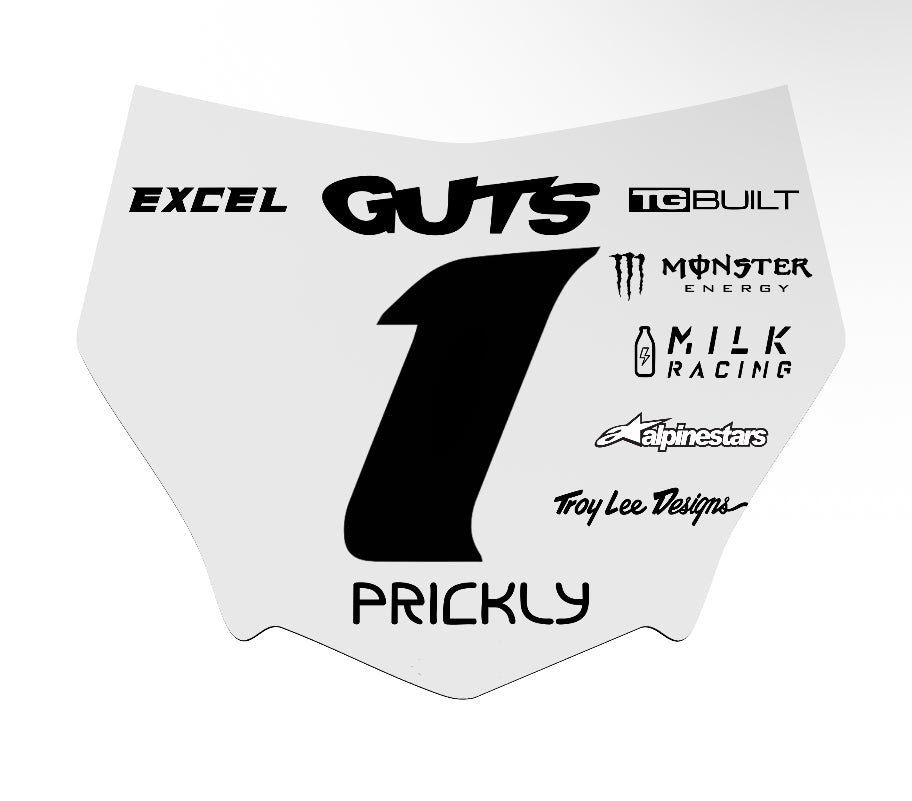 MOTOCUTZ Plate Decal