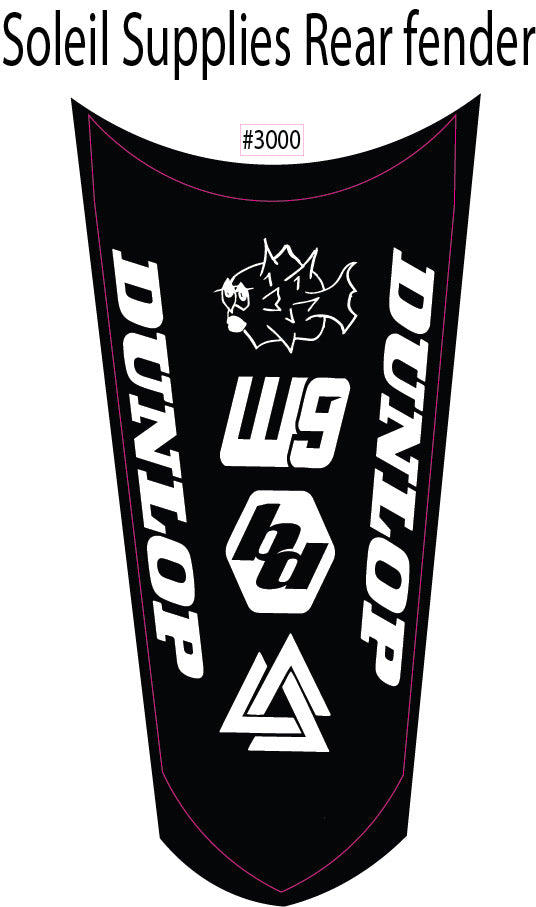 Soleil Supplies Rear Fender Decal