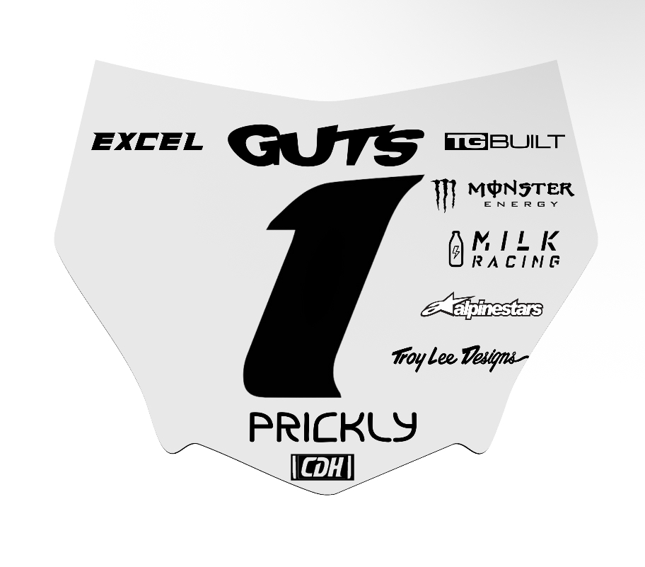 Custom MOTOCUTZ Plate Decal (PLS LOOK AT DESCRIPTION