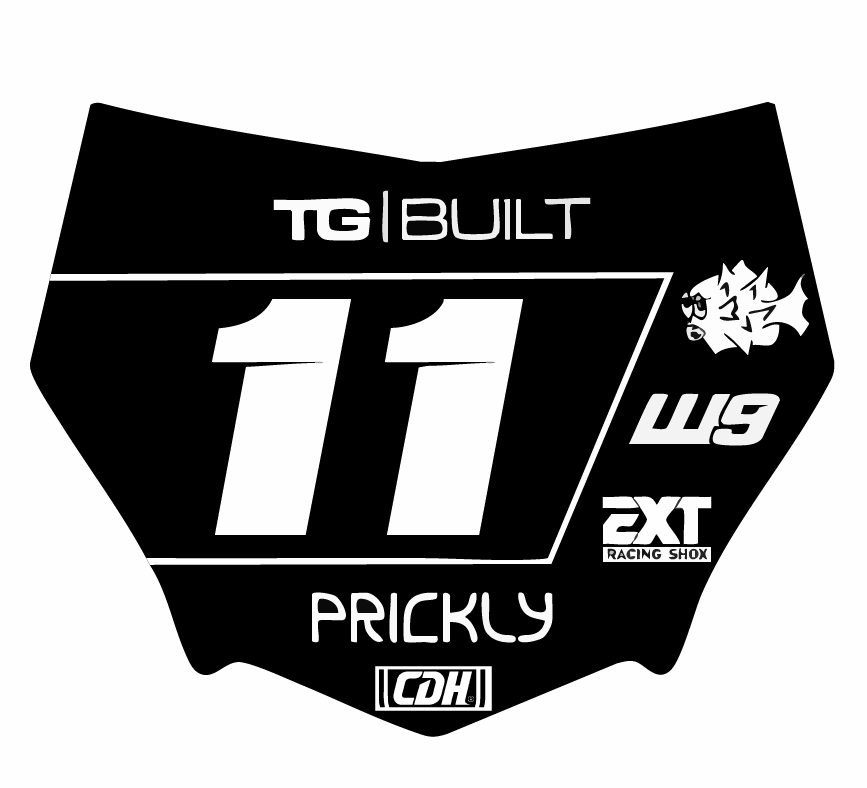 Custom MOTOCUTZ Plate Decal (PLS LOOK AT DESCRIPTION