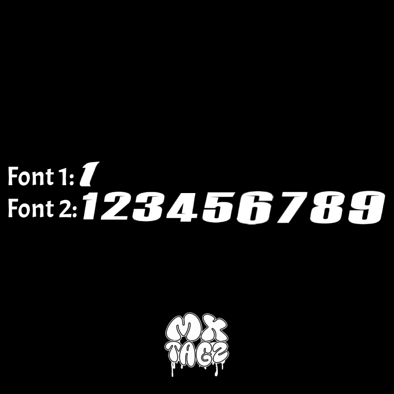 Motocutz Plate Decal