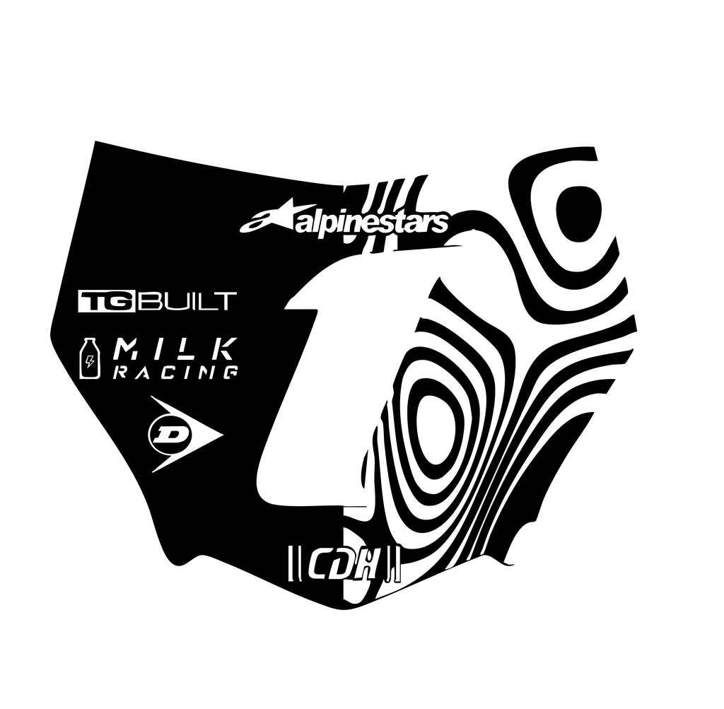 Custom MOTOCUTZ Plate Decal (PLS LOOK AT DESCRIPTION