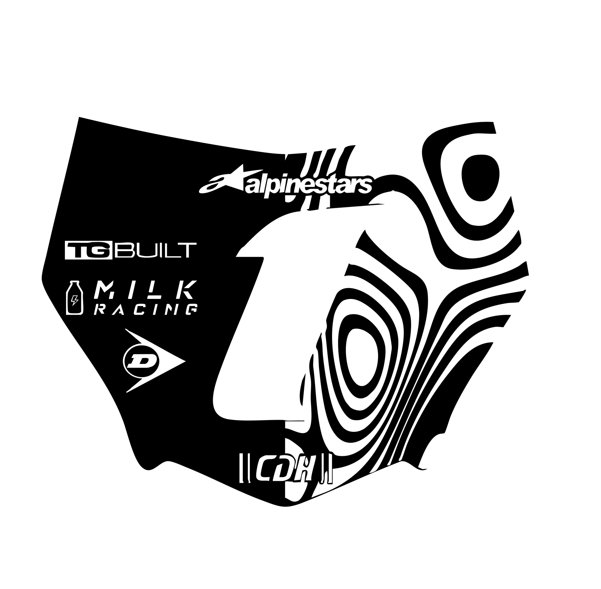 Custom MOTOCUTZ Plate Decal (PLS LOOK AT DESCRIPTION